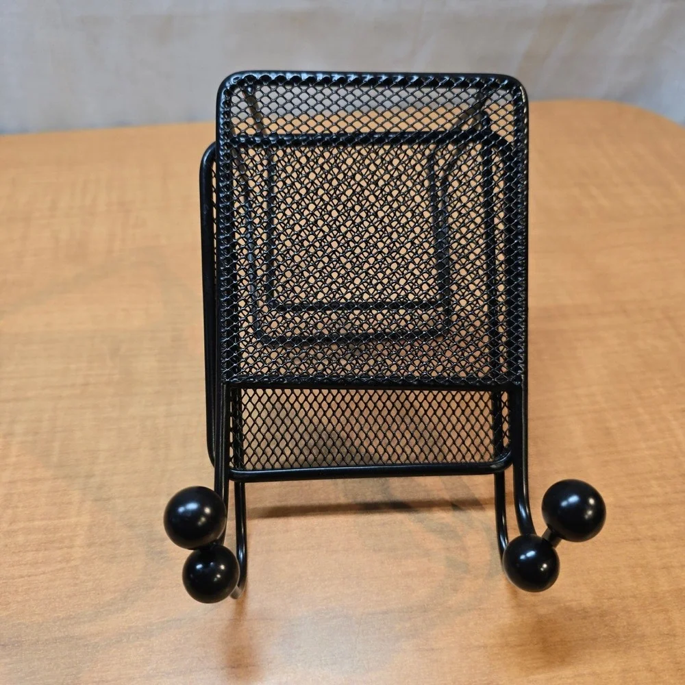 Two Black Mesh Metal‎ Office Phone Tablet Holder 4